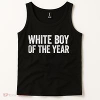 White Boy Of The Year Funny Statement Tank Top thumb 2