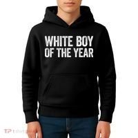 White Boy Of The Year Funny Statement Kids Hoodie thumb 4