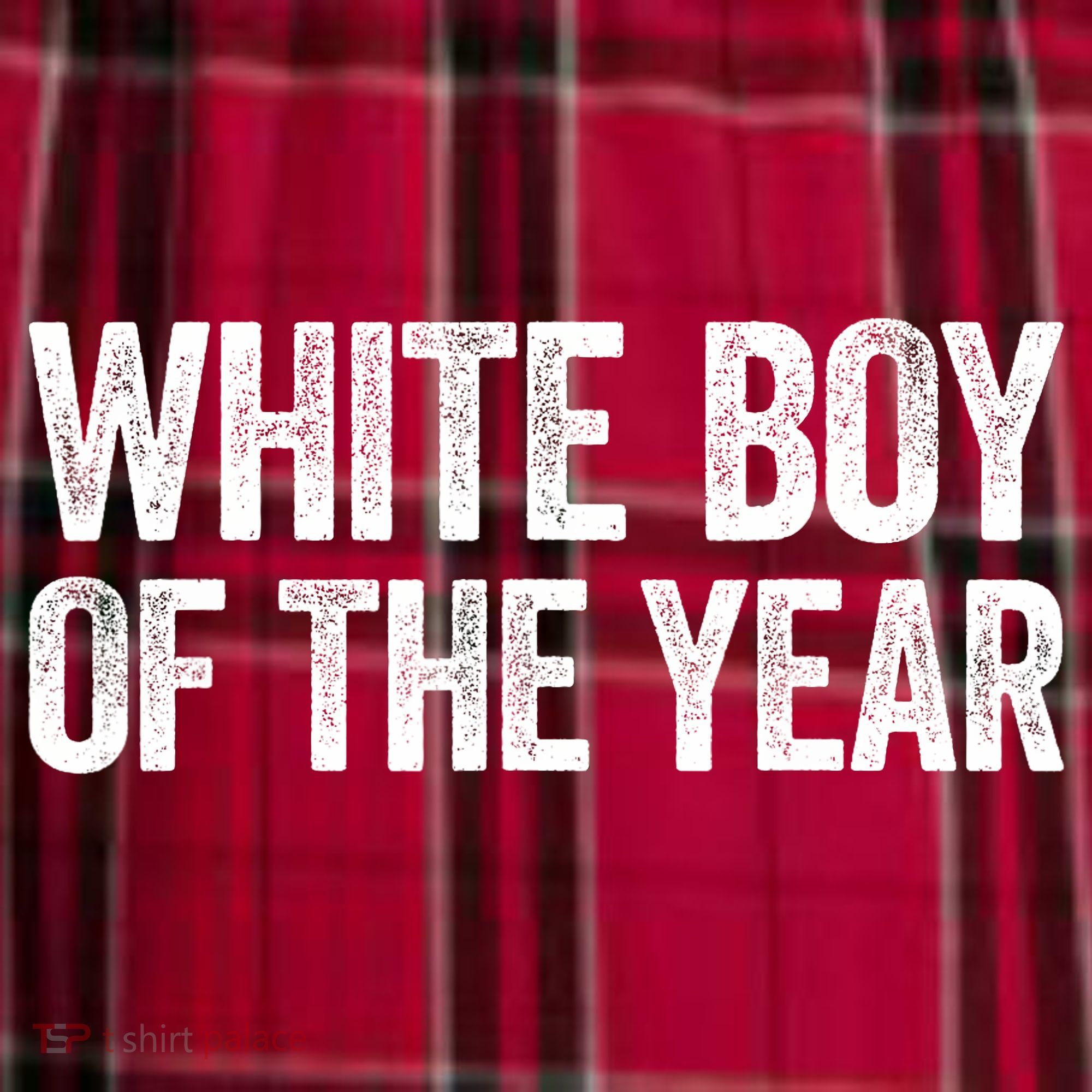 White Boy Of The Year Funny Statement Men's Flannel Plaid Pajama Pants