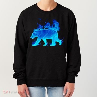 Wild Bear On Fire Women's Sweatshirt