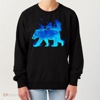 Wild Bear On Fire Women's Sweatshirt thumb 0