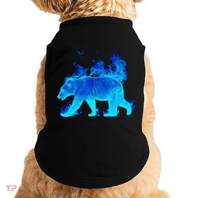 Wild Bear On Fire Doggie Tank
