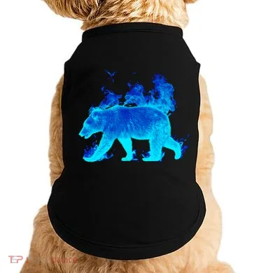 Wild Bear On Fire Doggie Tank