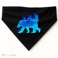 Wild Bear On Fire USA-Made Doggie Bandana thumb 0