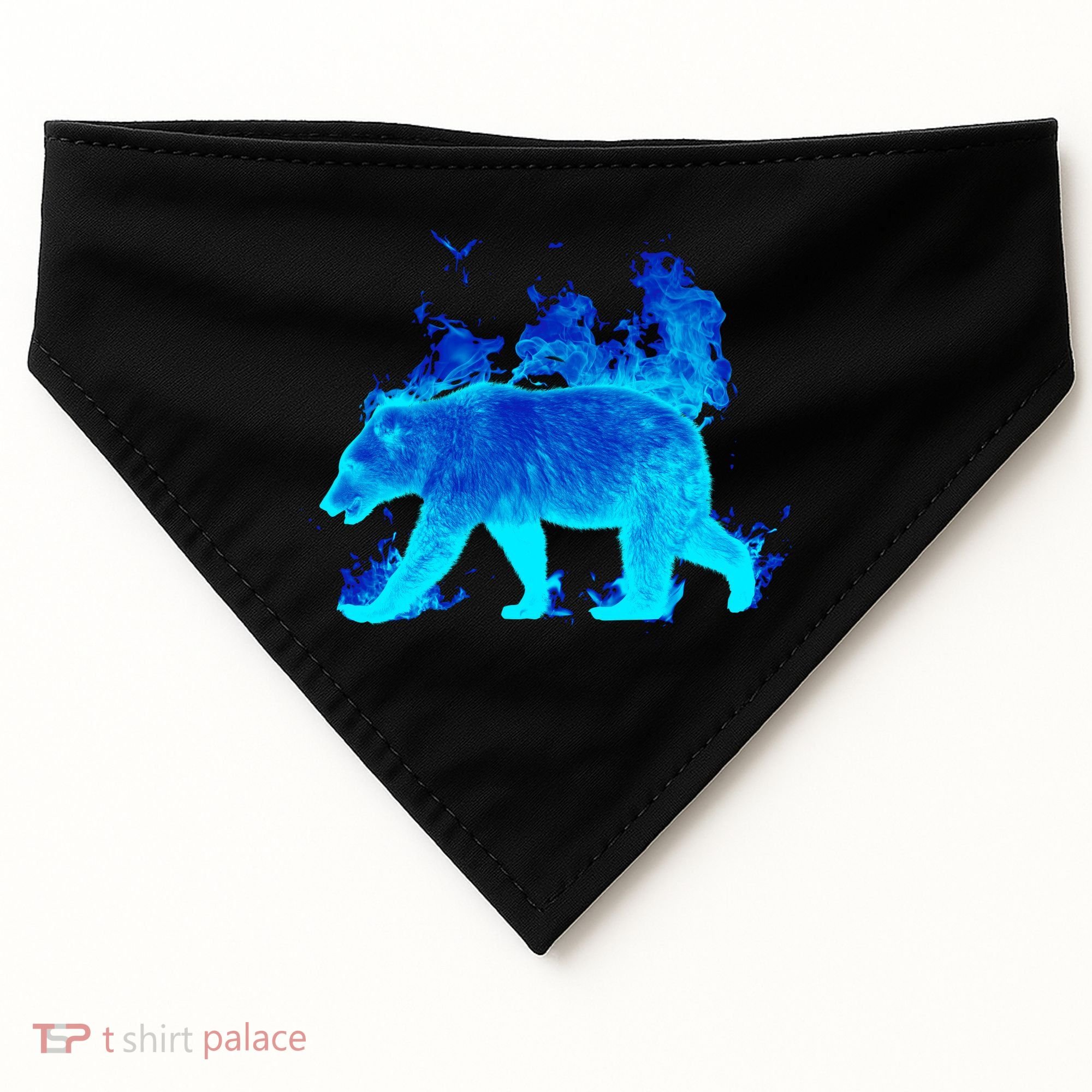 Wild Bear On Fire USA-Made Doggie Bandana