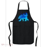 Wild Bear On Fire Apron thumb 0