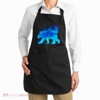 Wild Bear On Fire Apron thumb 2