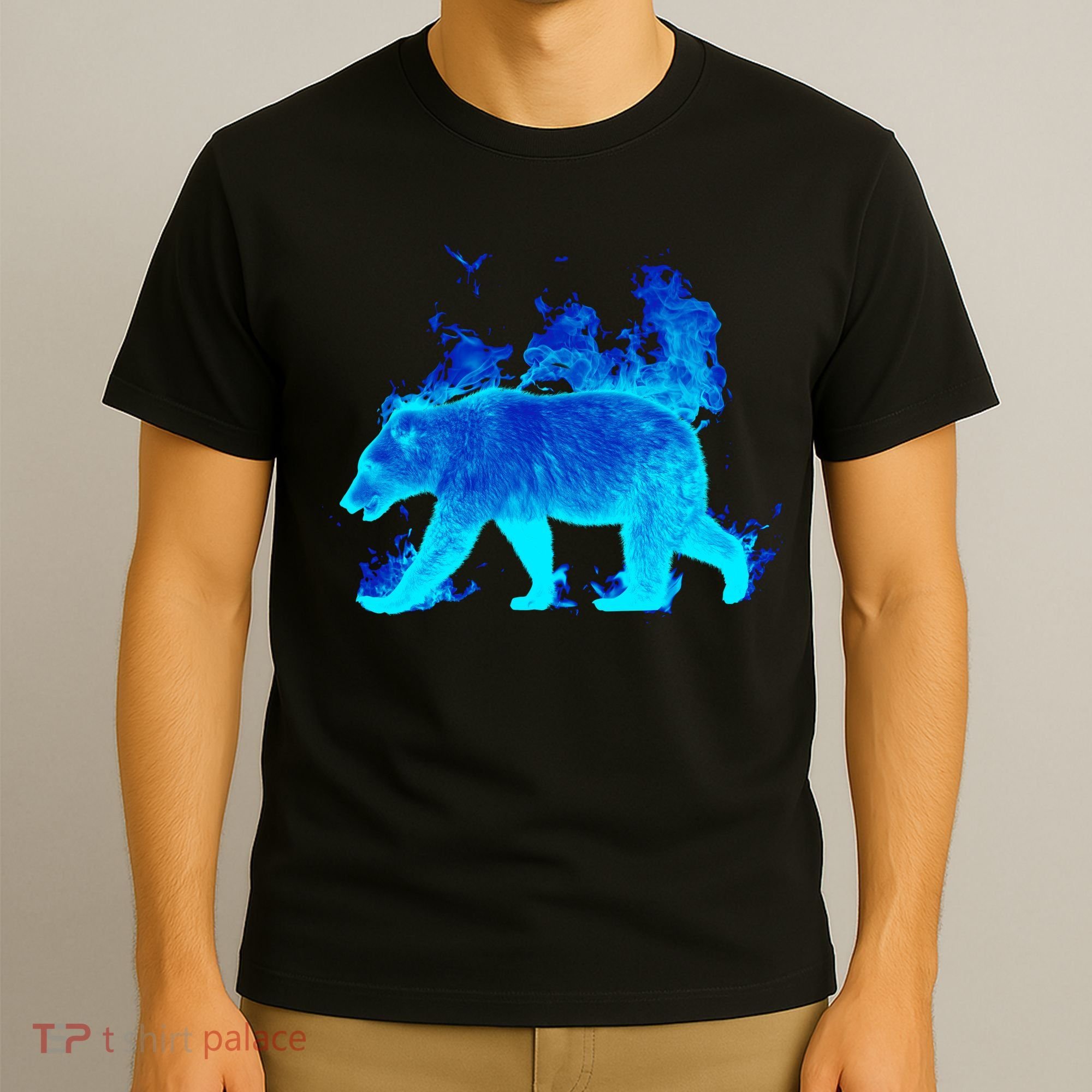 Wild Bear On Fire T-Shirt