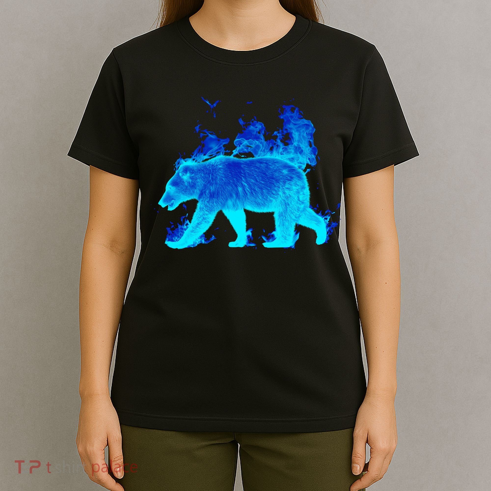 Wild Bear On Fire T-Shirt