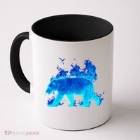 Wild Bear On Fire Coffee Mug thumb 0