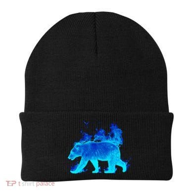 Wild Bear On Fire Beanie