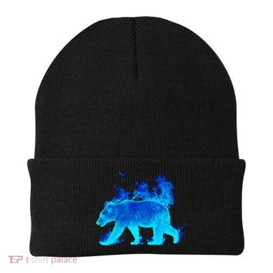 Wild Bear On Fire Beanie