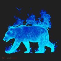 Wild Bear On Fire Beanie thumb 2