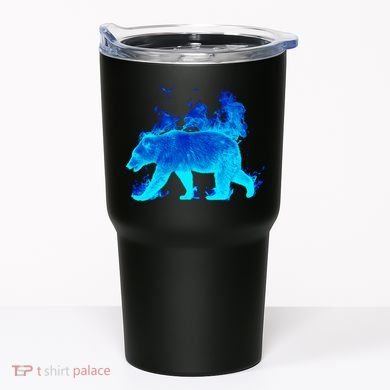 Wild Bear On Fire Tumbler