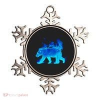 Wild Bear On Fire Ornament thumb 0