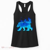 Wild Bear On Fire Women's Tank Top thumb 0