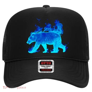 Wild Bear On Fire Hat
