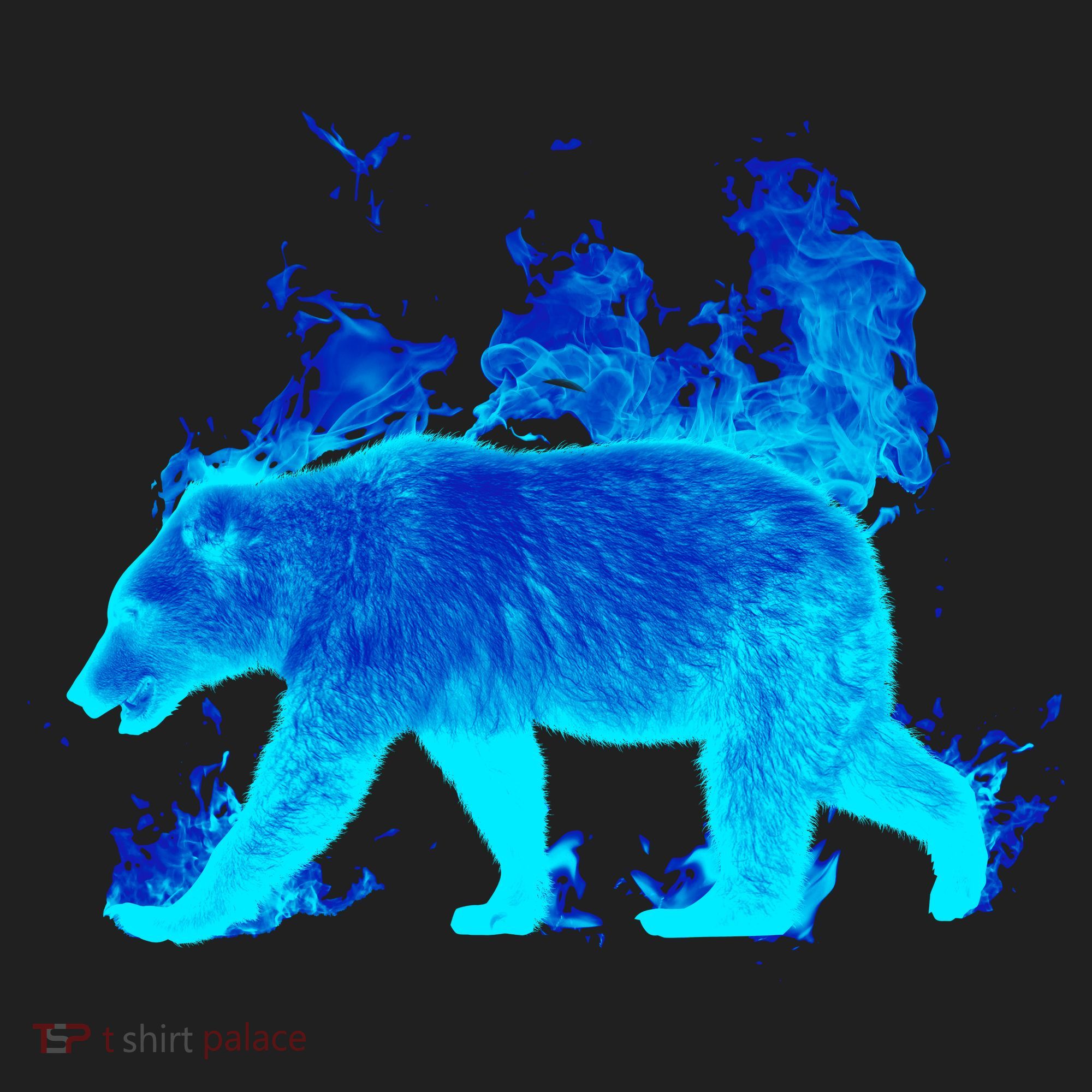 Wild Bear On Fire Hat