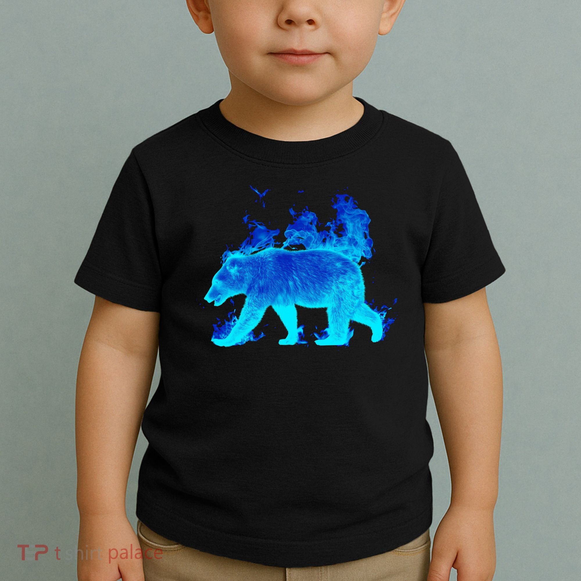Wild Bear On Fire Toddler T-Shirt