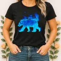 Wild Bear On Fire Women's T-Shirt thumb 2