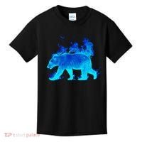 Wild Bear On Fire Kids T-Shirt thumb 0