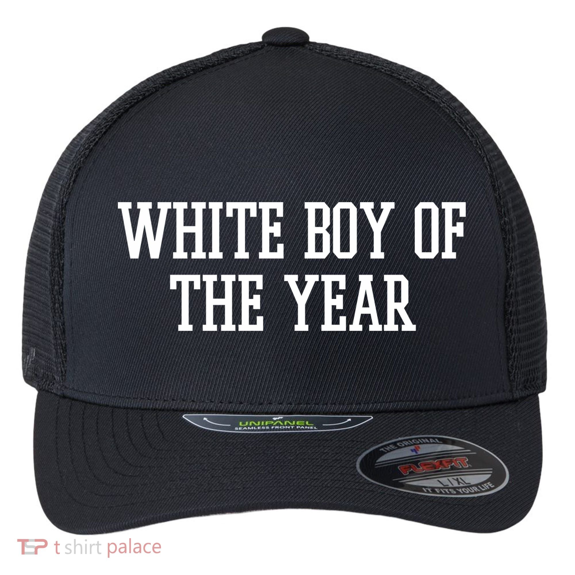 White Boy Of The Year Flexfit Unipanel Trucker Cap