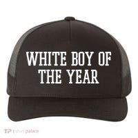 White Boy Of The Year Yupoong Adult 5-Panel Trucker Hat thumb 0