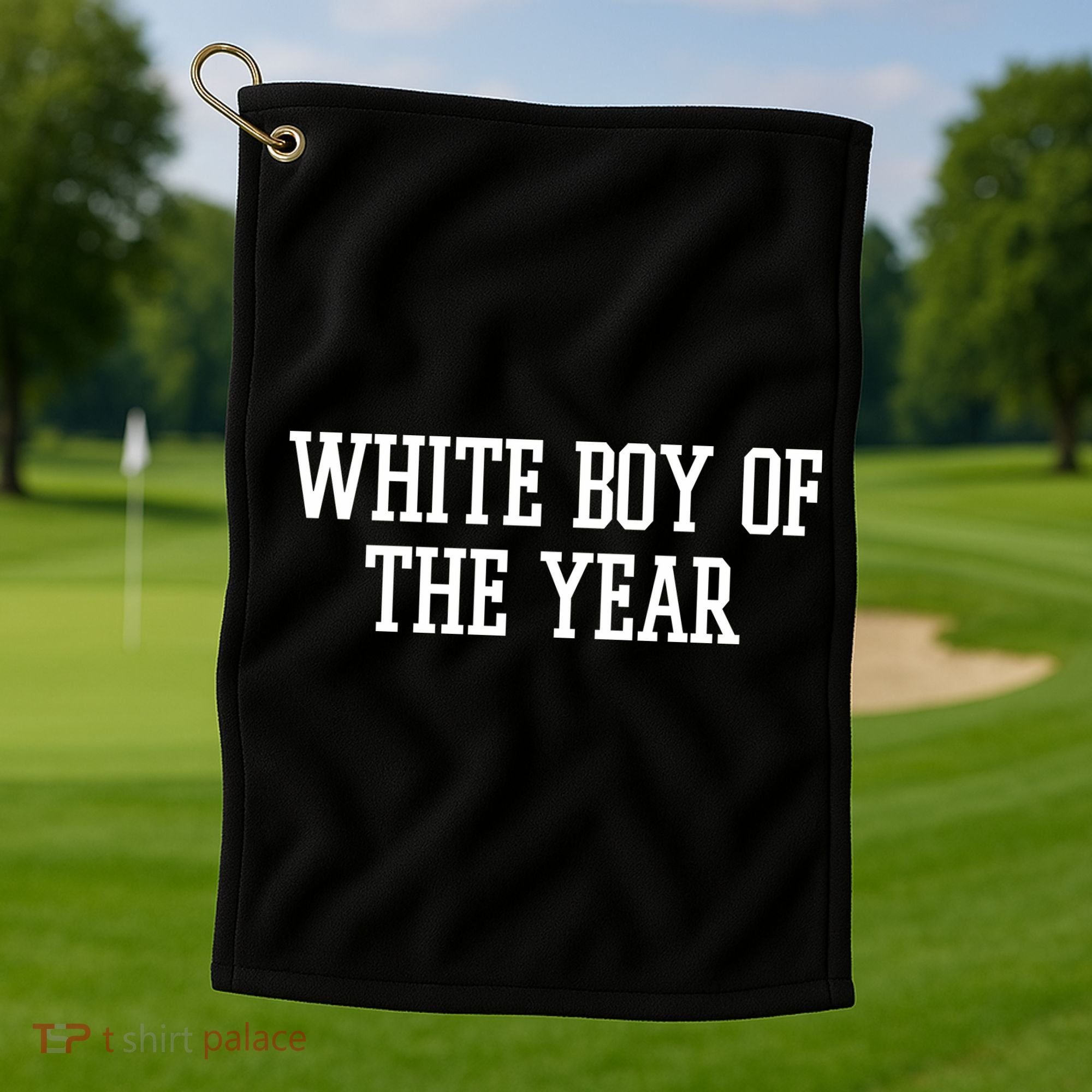 White Boy Of The Year Golf Towel