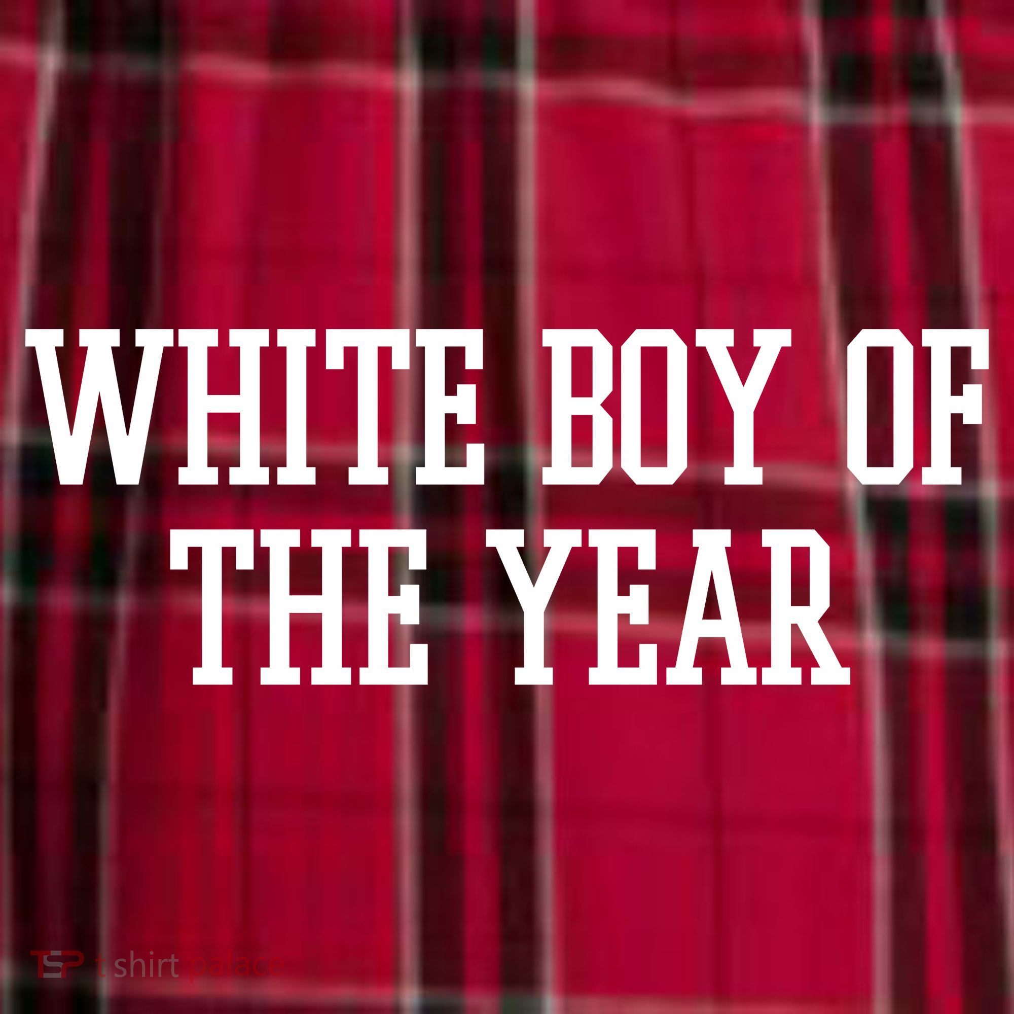 White Boy Of The Year Men's Flannel Plaid Pajama Pants