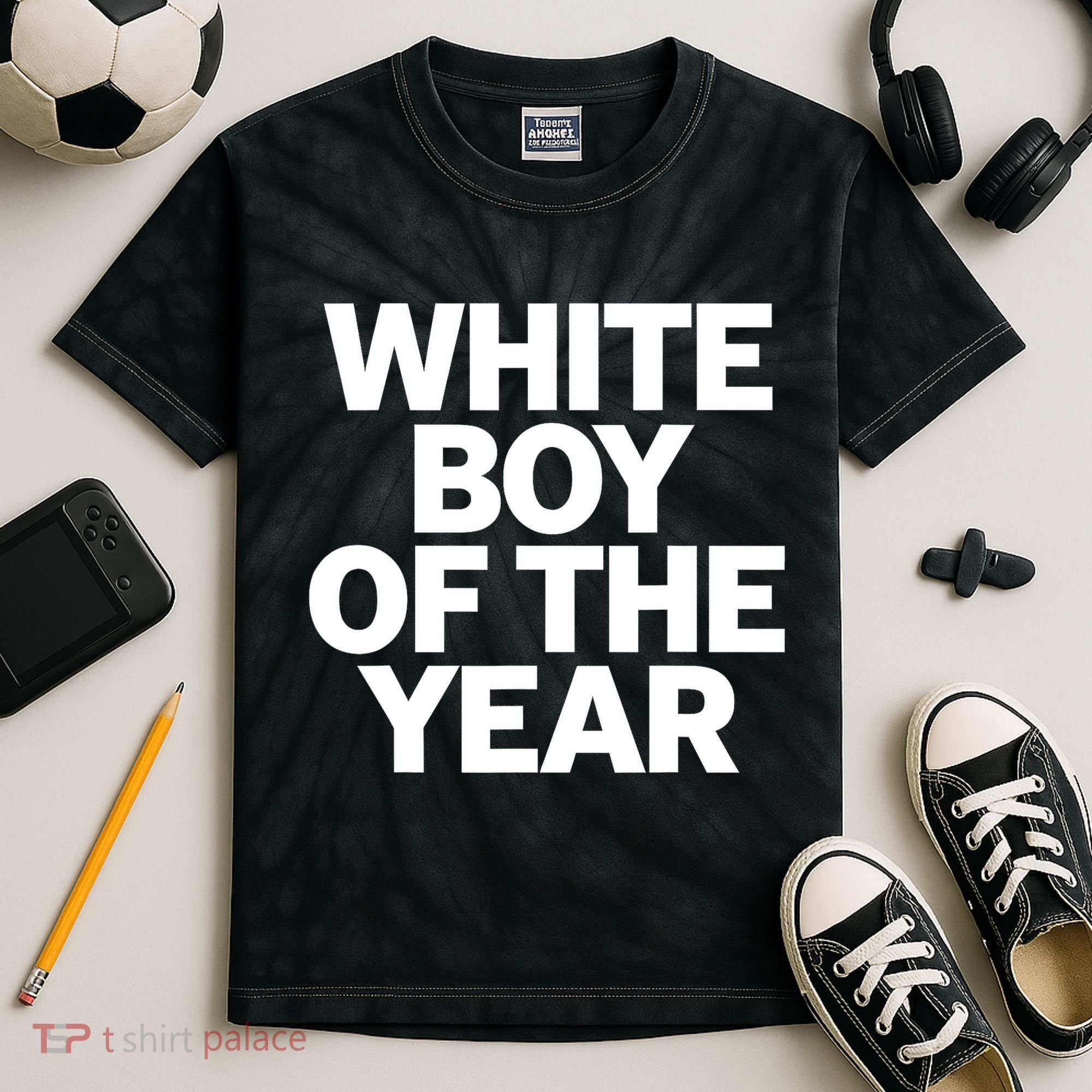 White Boy Of The Year Kids Tie-Dye T-Shirt