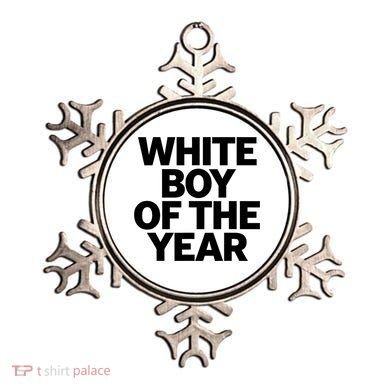White Boy Of The Year Ornament