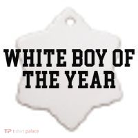 White Boy Of The Year Ceramic Ornament thumb 2
