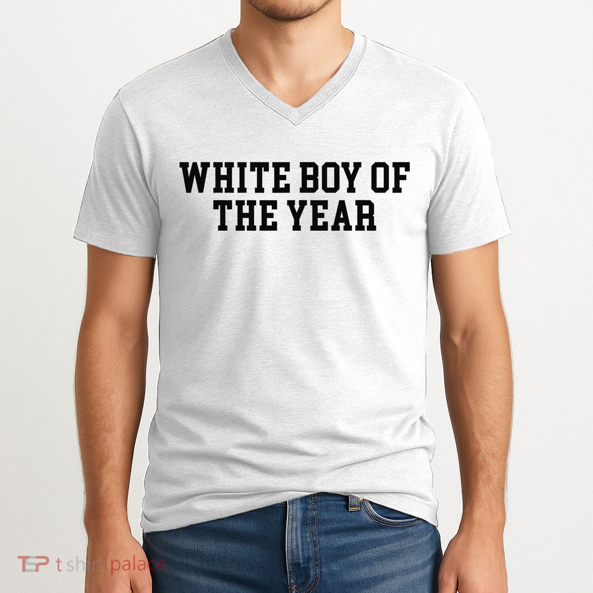 White Boy Of The Year V-Neck T-Shirt