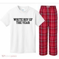 White Boy Of The Year Kids Plaid Pajama Set thumb 0
