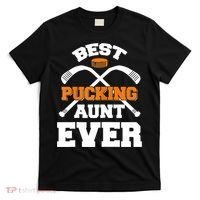 Womens Best Pucking Aunt Ever Hockey Sports Lover TShirt T-Shirt thumb 0