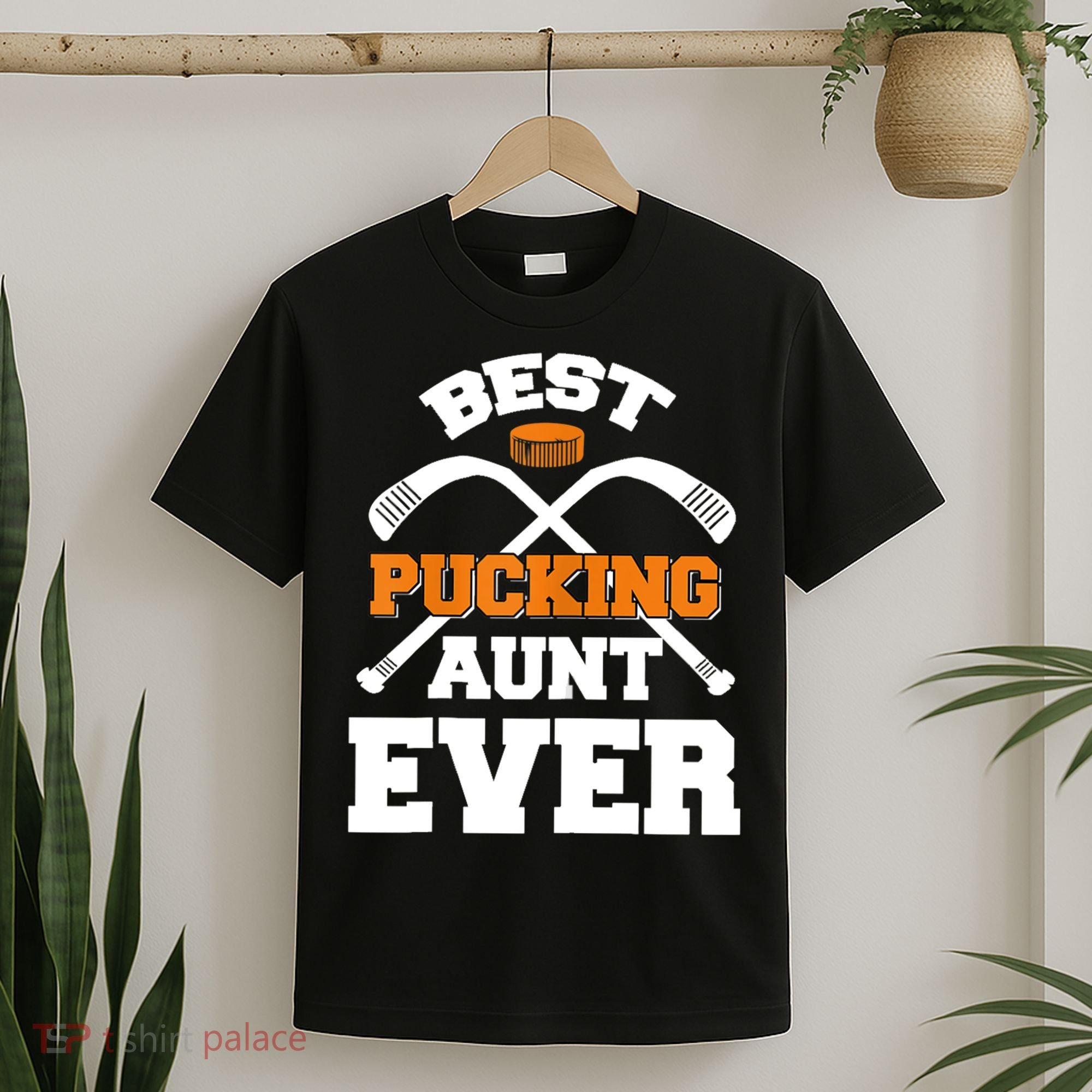 Womens Best Pucking Aunt Ever Hockey Sports Lover TShirt T-Shirt