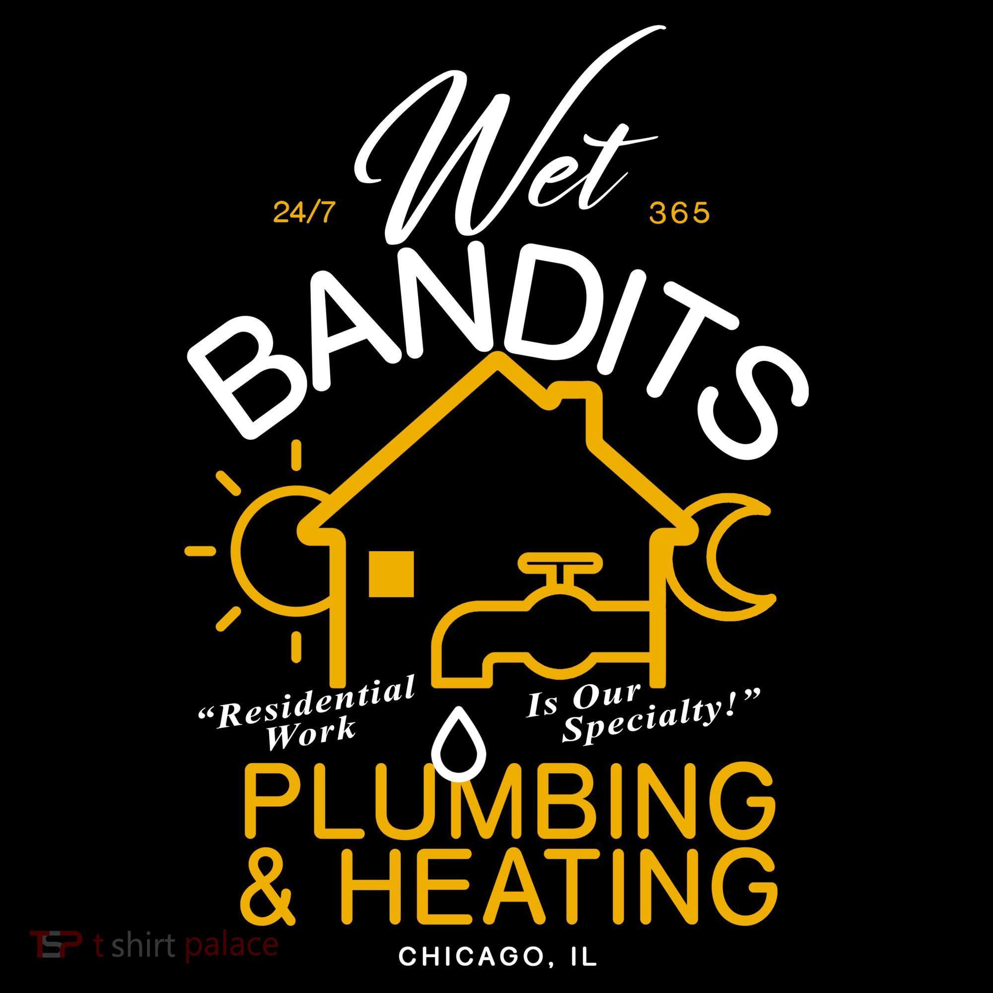 Wet Bandits Plumbing & Heating Chicago Women's Hoodie