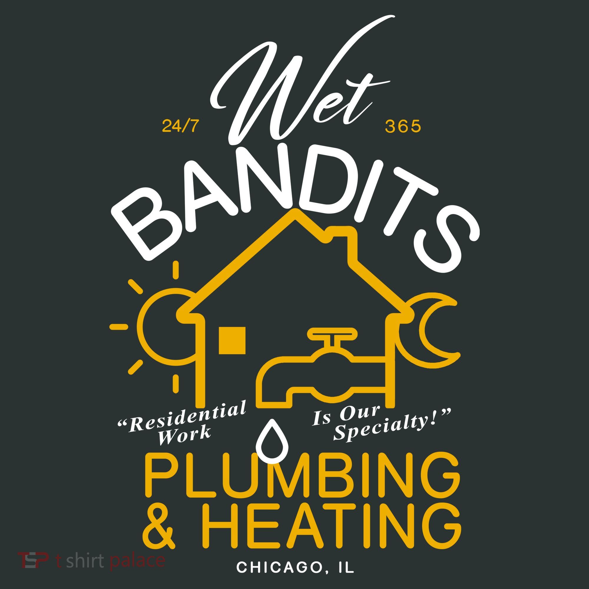Wet Bandits Plumbing & Heating Chicago Women's T-Shirt