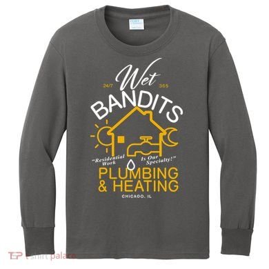 Wet Bandits Plumbing & Heating Chicago Kids Long Sleeve Shirt