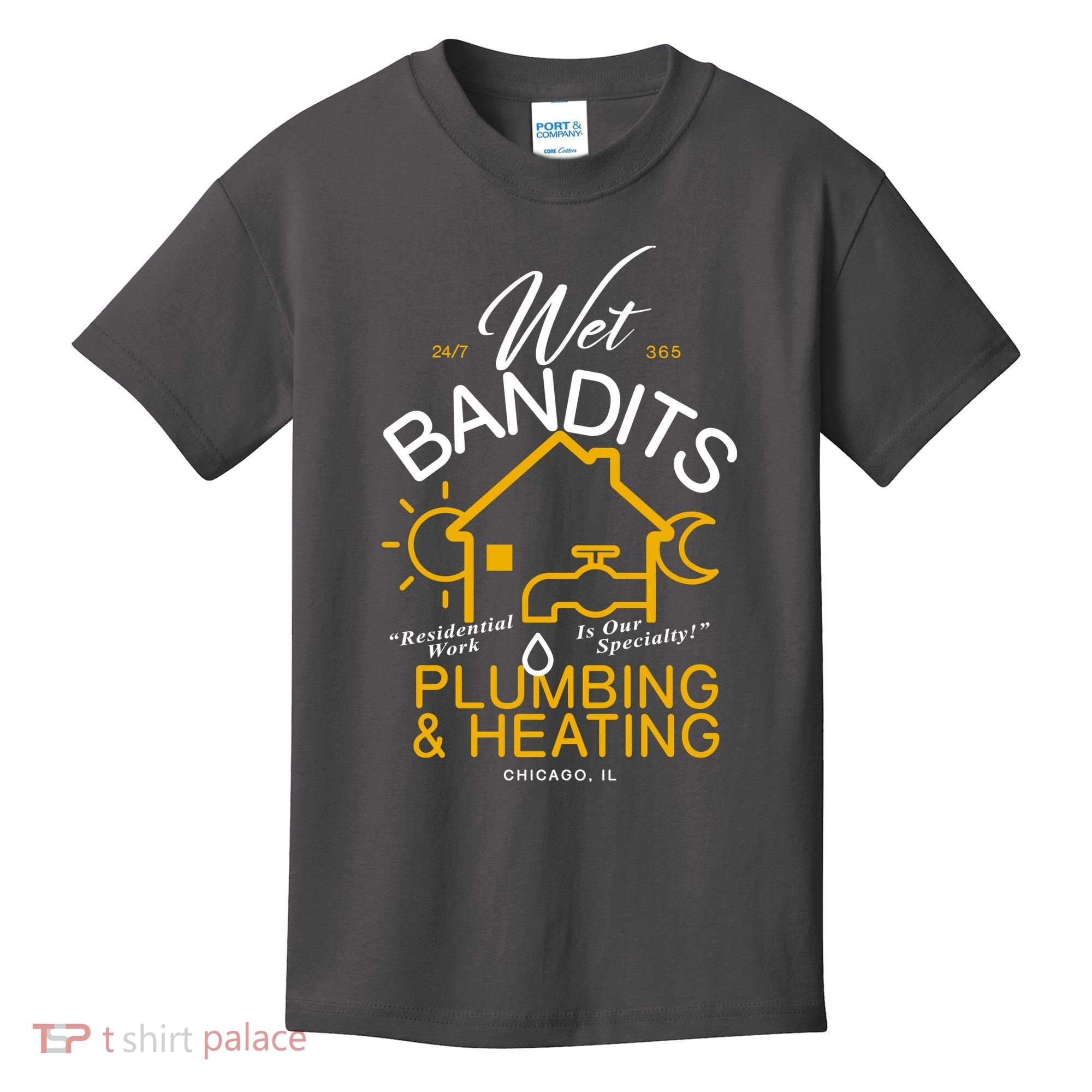 Wet Bandits Plumbing & Heating Chicago Kids T-Shirt