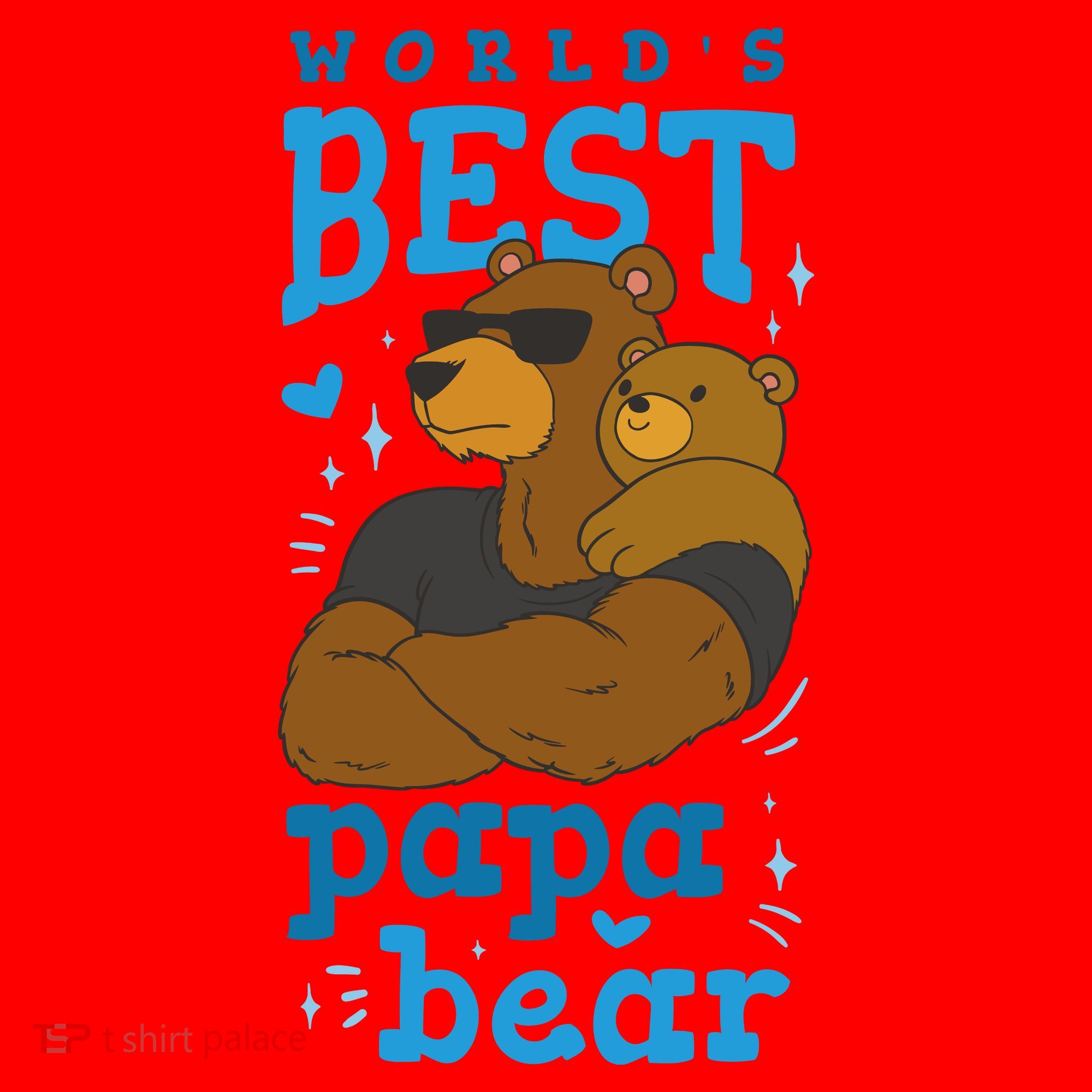 World's Best Papa Bear Santa Hat