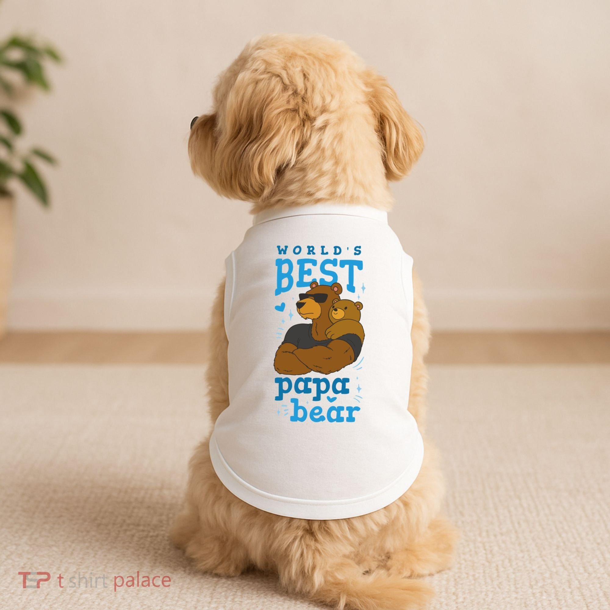 World's Best Papa Bear Doggie Tank