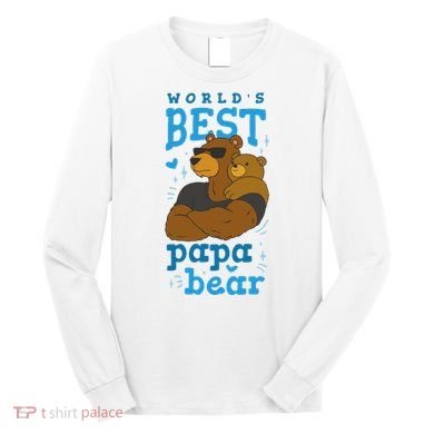 World's Best Papa Bear Long Sleeve Shirt
