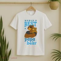 World's Best Papa Bear T-Shirt thumb 2