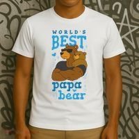 World's Best Papa Bear T-Shirt thumb 3