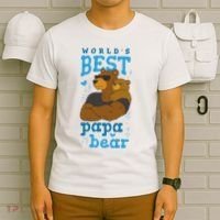 World's Best Papa Bear T-Shirt thumb 6