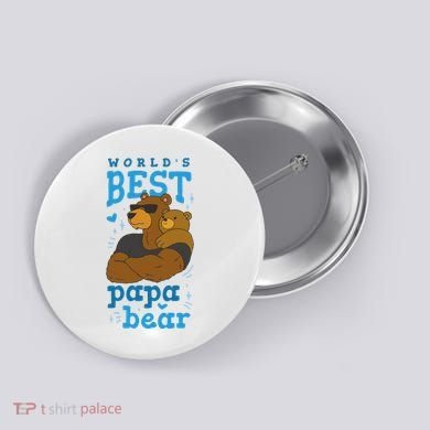 World's Best Papa Bear Button