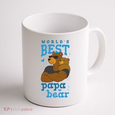 World's Best Papa Bear Coffee Mug back