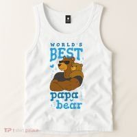 World's Best Papa Bear Tank Top thumb 2