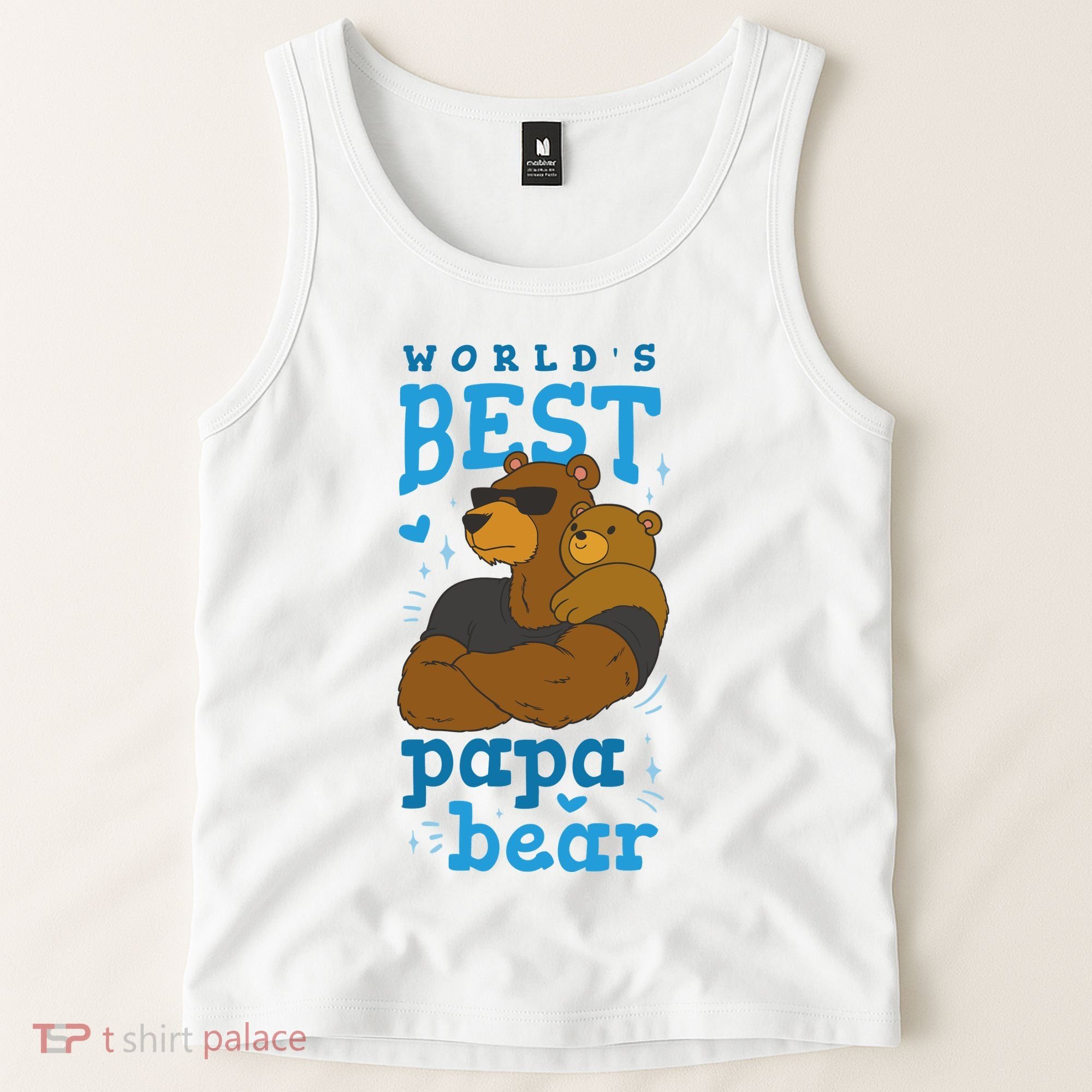 World's Best Papa Bear Tank Top